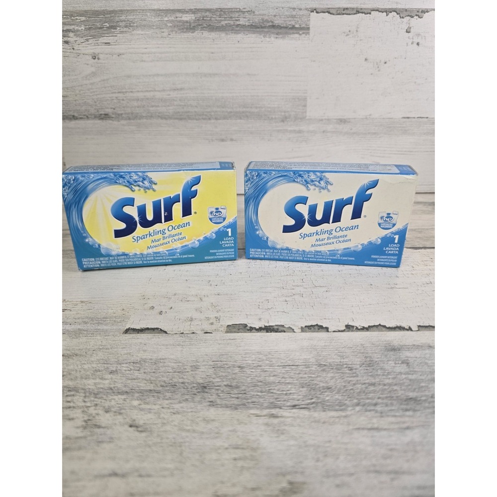 Surf Sparkling Ocean Powder Laundry Detergent 2 Single Load Boxes 2015